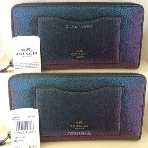 Coach Handbags - 🔴SOLD🔴 Coach Hologram Pebbled Leather Wallet